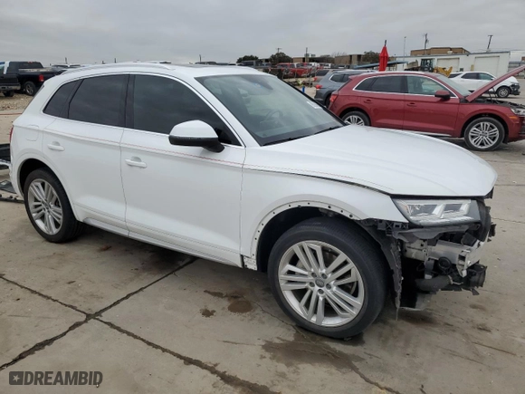 2018 Audi Q5 Premium Plus with VIN WA1BNAFY2J2017797, listed as a Copart auction lot 89398455 with 64,605 mi miles and Salvage Title. Bid and sale history available at carsss.com. Image 4.