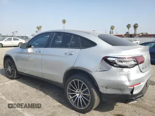 2021 Mercedes-Benz GLC 300 with VIN W1N0J8EB1MF874553, listed as a Copart auction lot 57517415 with 62,413 mi miles and Salvage title. Bid and sale history available at DreamBid. Image 2.