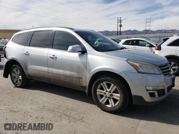 2013 Chevrolet Traverse LT with VIN 1GNKVGKD6DJ194656, listed as a Copart auction lot 48507285 with 122,133 mi miles and Salvage Title. Bid and sale history available at DreamBid. Image 4.
