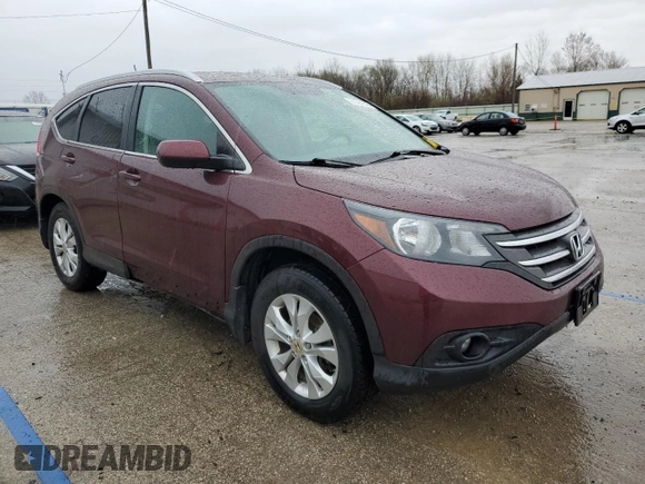 2013 Honda CR-V EX-L with VIN 5J6RM4H70DL080791, listed as a Copart auction lot 51424845 with 137,407 mi miles and Salvage Title. Bid and sale history available at carsss.com. Image 4.