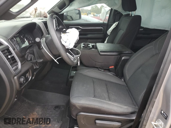 2025 Ram 1500 Big Horn with VIN 1C6RRFFG5SN509938, listed as a Copart auction lot 45376955 with 8,209 mi miles and Salvage Title. Bid and sale history available at carsss.com. Image 7.