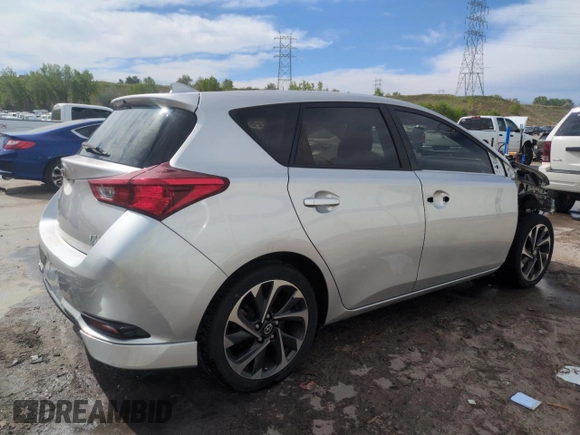 2016 Scion iM z VIN JTNKARJE8GJ518412, wystawiony jako Copart lot #56899965 z przebiegiem 66 833 mil mil oraz Szkoda całkowita • Salvage title. Historia ofert i sprzedaży dostępna na DreamBid. Obrazek 3.