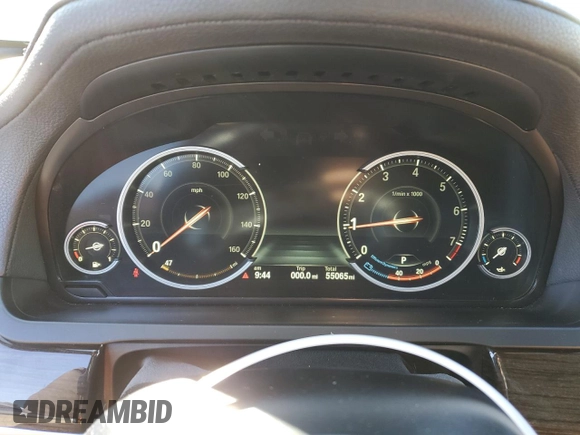 2015 BMW 7 Series 740Li xDrive with VIN WBAYF4C55FD874195, listed as a Copart auction lot 39701134 with 55,065 mi miles and . Bid and sale history available at DreamBid. Image 9.