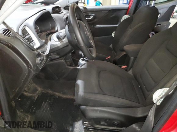 2018 Jeep Renegade Latitude with VIN ZACCJABB8JPG93233, listed as a Copart auction lot 58553795 with Not provided miles and Non repairable. Bid and sale history available at DreamBid. Image 7.