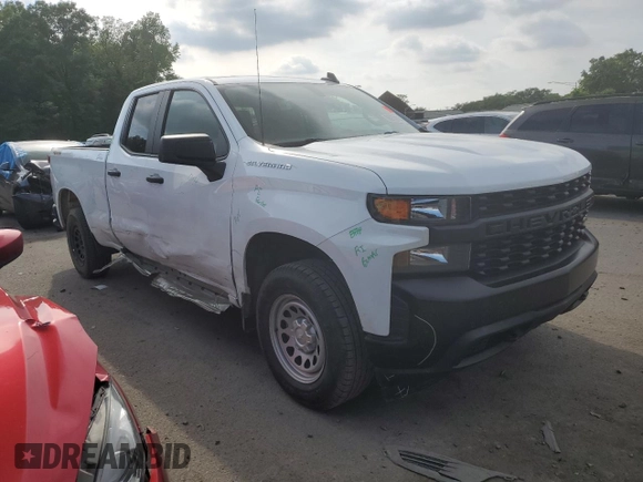 2020 Chevrolet Silverado 1500 Work Truck with VIN 1GCRYAEH2LZ357443, listed as a Copart auction lot 55272974 with 69,419 mi miles and Salvage Title. Bid and sale history available at carsss.com. Image 4.