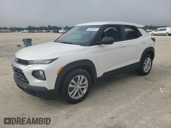 2021 Chevrolet TrailBlazer LS with VIN KL79MMS27MB033828, listed as a Copart auction lot 46075424 with 28,882 mi miles and . Bid and sale history available at DreamBid. Image 1.