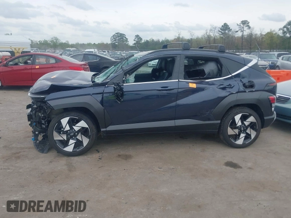 2024 Hyundai Kona Limited with VIN KM8HECA32RU172367, listed as a IAAI auction lot 41951008 with 7,306 mi miles and . Bid and sale history available at carsss.com. Image 13.