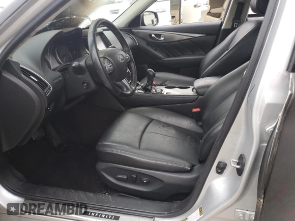 2016 Infiniti Q50 2.0t Premium with VIN JN1CV7ARXGM250582, listed as a Copart auction lot 87458344 with 0 mi miles and Salvage Title. Bid and sale history available at carsss.com. Image 7.