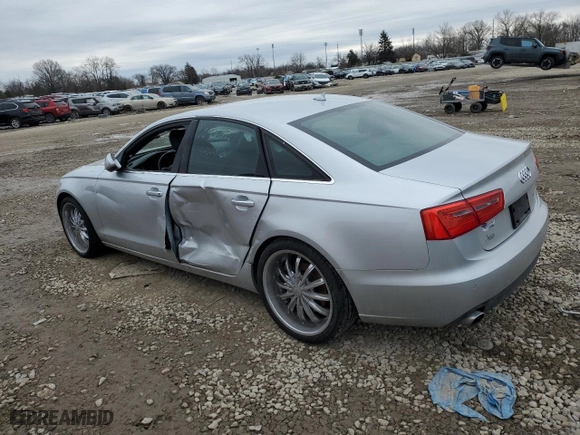 2015 Audi A6 2.0T Premium Plus with VIN WAUGFAFC0FN037045, listed as a Copart auction lot 43798185 with 0 mi miles and Salvage Title. Bid and sale history available at carsss.com. Image 2.