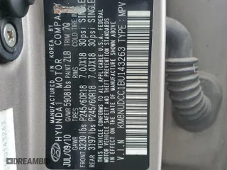 2011 Hyundai Veracruz Limited with VIN KM8NUDCC1BU143263, listed as a Copart auction lot 45797905 with 165,224 mi miles and Salvage Title. Bid and sale history available at carsss.com. Image 15.