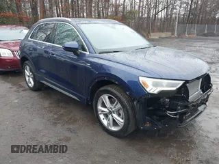 2024 Audi Q3 S line Premium with VIN WA1DECF31R1114404, listed as a IAAI auction lot 41447910 with 6,351 mi miles. Bid and sale history available at carsss.com. Image 1.