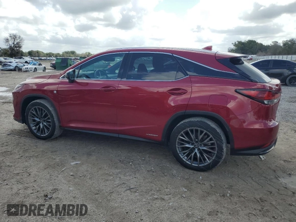 2022 Lexus RX with VIN 2T2YGMDA3NC076720, listed as a Copart auction lot 59539614 with 17,087 mi miles and Non Repairable. Bid and sale history available at carsss.com. Image 2.
