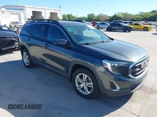 2019 GMC Terrain SLE with VIN 3GKALMEV4KL239486, listed as a IAAI auction lot 41825027 with 66,489 mi miles. Bid and sale history available at carsss.com. Image 1.