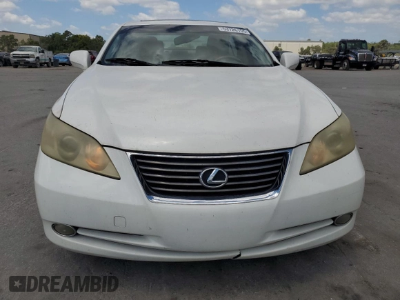 2007 Lexus ES 350 with VIN JTHBJ46G072003222, listed as a Copart auction lot 53726155 with 238,955 mi miles and Salvage Title. Bid and sale history available at carsss.com. Image 5.