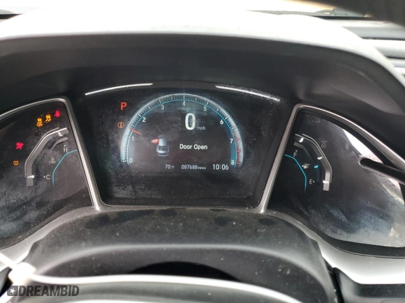 2017 Honda Civic Sedan EX with VIN 2HGFC2F72HH548284, listed as a Copart auction lot 53436565 with 87,688 mi miles and Salvage Title. Bid and sale history available at carsss.com. Image 9.