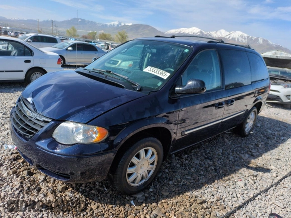 2006 Chrysler Town & Country LWB Touring with VIN 2A4GP54LX6R661586, listed as a Copart auction lot 53335385 with 72,597 mi miles and Salvage Title. Bid and sale history available at carsss.com. Image 1.