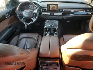 2015 Audi A8 L 3.0T with VIN WAU3GAFD1FN017875, listed as a Copart auction lot 88210815 with 124,720 mi miles and Salvage Title. Bid and sale history available at carsss.com. Image 8.
