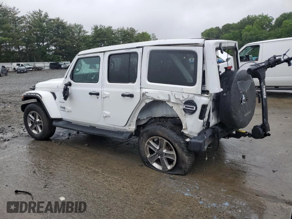 2019 Jeep Wrangler Unlimited Sahara with VIN 1C4HJXEN9KW691364, listed as a Copart auction lot 60405835 with 17,469 mi miles and Salvage title. Bid and sale history available at DreamBid. Image 2.