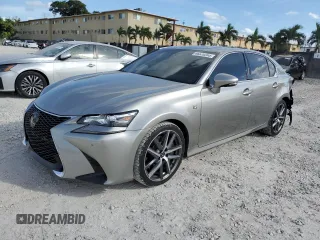 2019 Lexus GS with VIN JTHBZ1BL6KA017893, listed as a Copart auction lot 46520265 with 67,608 mi miles and Salvage Title. Bid and sale history available at carsss.com. Image 1.