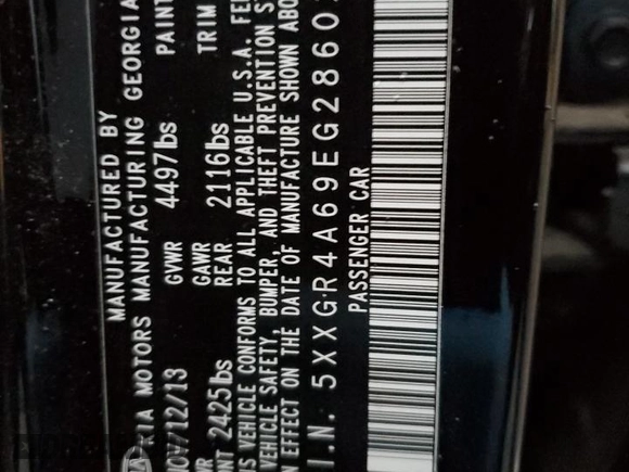 2014 Kia Optima SXL Turbo with VIN 5XXGR4A69EG286029, listed as a Copart auction lot 47866715 with 91,913 mi miles and Salvage Title. Bid and sale history available at DreamBid. Image 12.