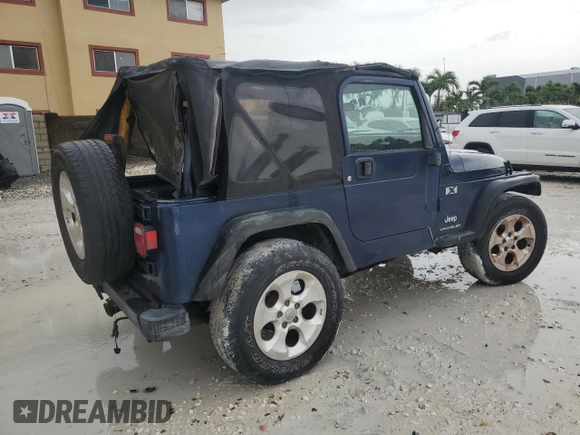 2003 Jeep Wrangler X with VIN 1J4FA39S93P315950, listed as a Copart auction lot 59563295 with Not provided miles and Salvage title. Bid and sale history available at DreamBid. Image 3.