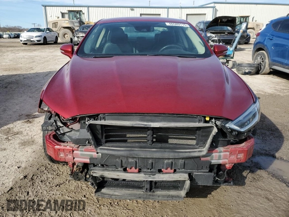 2019 Ford Fusion SEL with VIN 3FA6P0CD0KR250996, listed as a Copart auction lot 46589115 with 50,057 mi miles and Salvage Title. Bid and sale history available at carsss.com. Image 5.