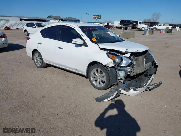 2017 Nissan Versa Sedan SV with VIN 3N1CN7AP4HL845311, listed as a IAAI auction lot 41693054 with 166,157 mi miles. Bid and sale history available at carsss.com. Image 1.