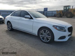 2017 Mercedes-Benz C-Class C 300 with VIN 55SWF4JB6HU229049, listed as a Copart auction lot 50826695 with 83,635 mi miles and Salvage Title. Bid and sale history available at carsss.com. Image 4.