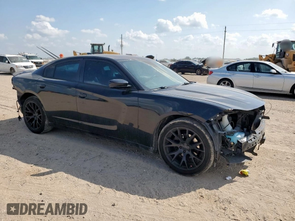 2015 Dodge Charger SXT with VIN 2C3CDXHG7FH721825, listed as a Copart auction lot 58076255 with 193,740 mi miles and Salvage title. Bid and sale history available at DreamBid. Image 4.