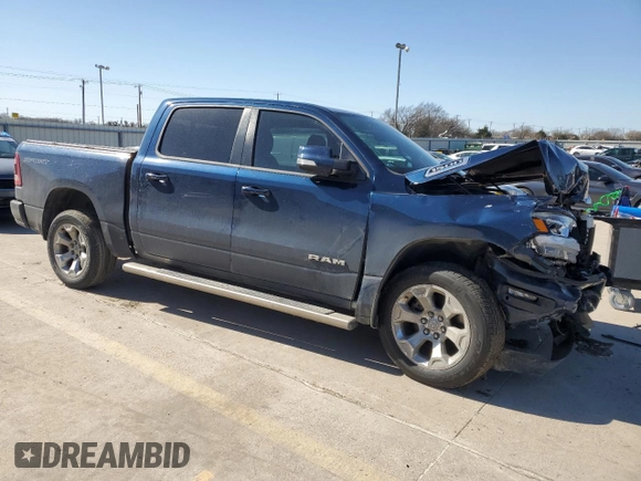 2022 Ram 1500 Big Horn with VIN 1C6SRFFT7NN457781, listed as a Copart auction lot 48714765 with 67,886 mi miles and Salvage Title. Bid and sale history available at carsss.com. Image 4.