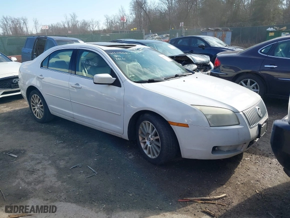 2007 Mercury Milan Premier with VIN 3MEHM08147R602137, listed as a IAAI auction lot 41678340 with 201,791 mi miles. Bid and sale history available at carsss.com. Image 1.