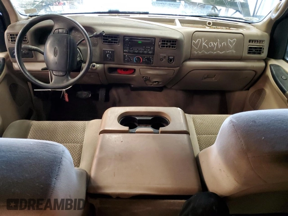 2001 Ford Super Duty F-250 XL with VIN 1FTNX21L81ED76472, listed as a Copart auction lot 46897535 with 124,250 mi miles and Salvage Title. Bid and sale history available at carsss.com. Image 8.