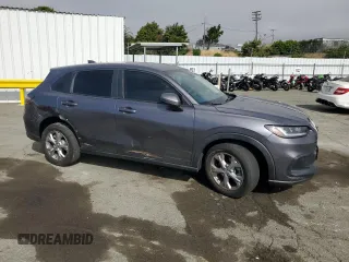 2023 Honda HR-V LX with VIN 3CZRZ2H30PM707849, listed as a Copart auction lot 56337495 with 26,589 mi miles and Salvage title. Bid and sale history available at DreamBid. Image 4.
