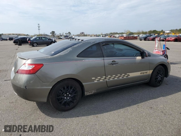 2008 Honda Civic Cpe LX with VIN 2HGFG116X8H546585, listed as a Copart auction lot 54701365 with 167,056 mi miles and Salvage Title. Bid and sale history available at carsss.com. Image 3.