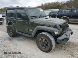 2021 Jeep Wrangler Sport with VIN 1C4GJXAN7MW535201, listed as a Copart auction lot 78378014 with 64,384 mi miles and Salvage Title. Bid and sale history available at DreamBid. Image 4.