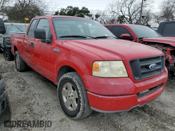 2005 Ford F-150 STX with VIN 1FTRX12W75NA54576, listed as a Copart auction lot 42579065 with 290,300 mi miles and Salvage Title. Bid and sale history available at carsss.com. Image 4.