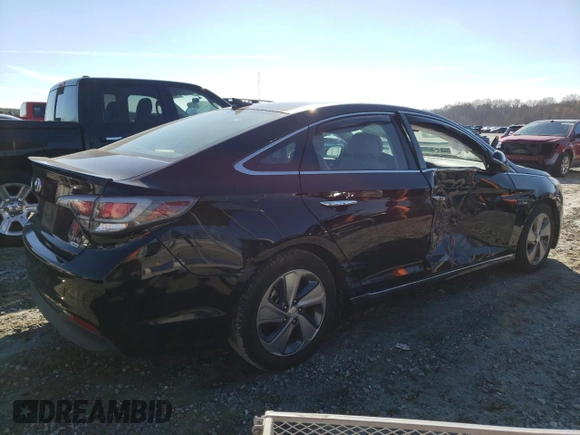 2017 Hyundai Sonata Limited with VIN KMHE34L30HA076054, listed as a Copart auction lot 77972943 with 60,977 mi miles and . Bid and sale history available at DreamBid. Image 3.