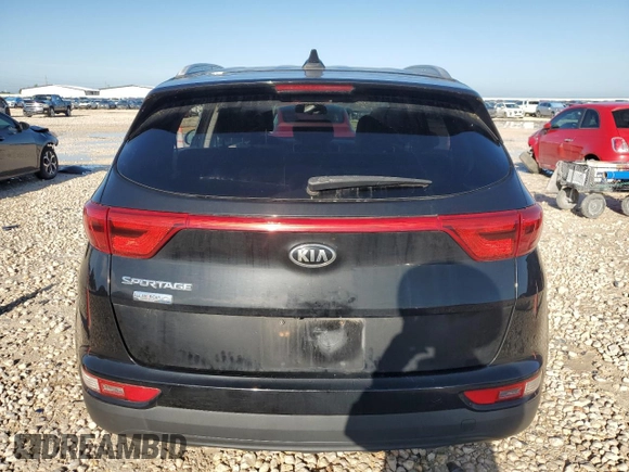 2017 Kia Sportage LX with VIN KNDPMCAC6H7102614, listed as a Copart auction lot 54190025 with 141,434 mi miles and Salvage Title. Bid and sale history available at DreamBid. Image 6.