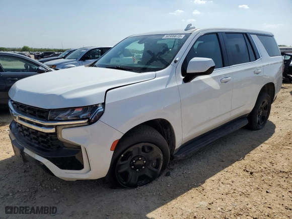 2022 Chevrolet Tahoe Commercial with VIN 1GNSCLED9NR319730, listed as a Copart auction lot 50306615 with 0 mi miles and Clean Title. Bid and sale history available at carsss.com. Image 1.