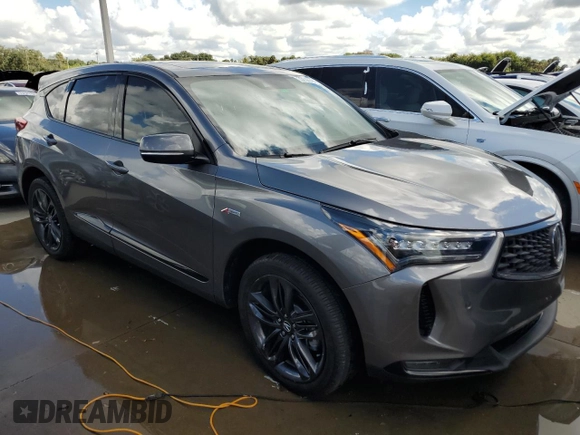 2022 Acura RDX w/A-Spec Package with VIN 5J8TC1H64NL002845, listed as a Copart auction lot 73737364 with 24,140 mi miles and Non Repairable. Bid and sale history available at carsss.com. Image 4.