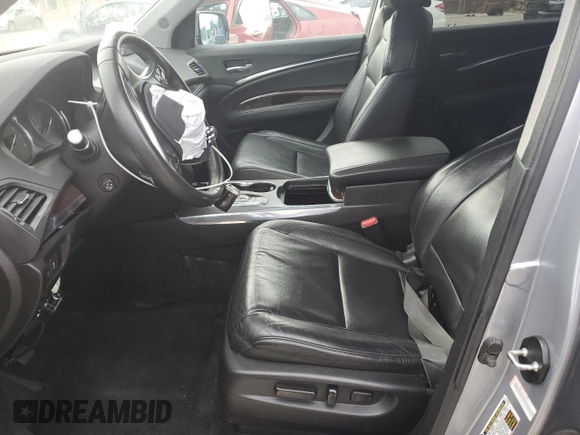 2016 Acura MDX w/Tech with VIN 5FRYD3H41GB008389, listed as a Copart auction lot 42983955 with 0 mi miles and Salvage Title. Bid and sale history available at carsss.com. Image 7.