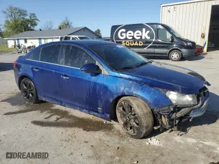 2012 Chevrolet Cruze LTZ with VIN 1G1PH5SC5C7207452, listed as a Copart auction lot 52160745 with 128,185 mi miles and Salvage Title. Bid and sale history available at carsss.com. Image 4.