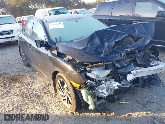 2016 Honda Civic Sedan EX with VIN 2HGFC2F75GH573985, listed as a IAAI auction lot 41161648 with 106,687 mi miles. Bid and sale history available at carsss.com. Image 1.