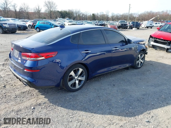 2019 Kia Optima LX with VIN 5XXGT4L38KG365515, listed as a IAAI auction lot 41829120 with 86,510 mi miles. Bid and sale history available at carsss.com. Image 4.