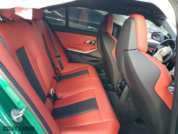 2022 BMW M3 Competition xDrive with VIN WBS43AY01NFN12110, listed as a Copart auction lot 77625594 with 0 mi miles and Salvage Title. Bid and sale history available at carsss.com. Image 10.