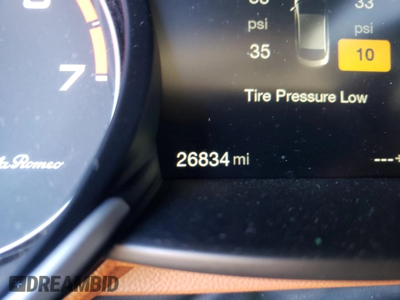 2018 Alfa Romeo Giulia with VIN ZARFAEDN7J7592845, listed as a Copart auction lot 66648432 with 26,834 mi miles. Bid and sale history available at carsss.com. Image 8.