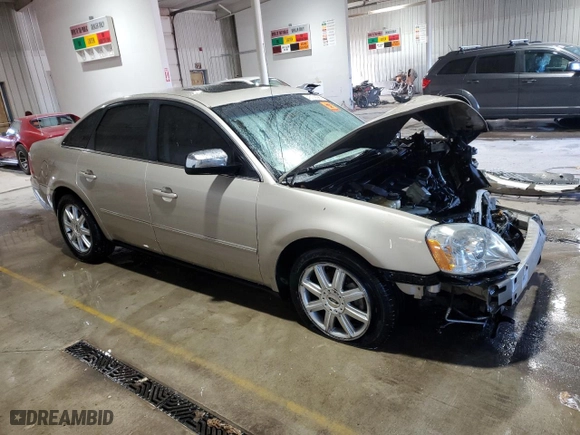 2005 Ford Five Hundred Limited with VIN 1FAHP28135G142936, listed as a Copart auction lot 43129675 with 0 mi miles and Salvage Title. Bid and sale history available at carsss.com. Image 4.