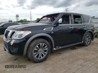 2019 Nissan Armada SV with VIN JN8AY2NC8K9580189, listed as a Copart auction lot 69314404 with Not Provided miles and Clean Title. Bid and sale history available at carsss.com. Image 1.