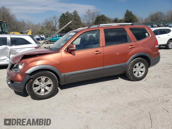 2009 Kia Borrego EX with VIN KNDJH741995016934, listed as a Copart auction lot 50734285 with 190,800 mi miles and Salvage Title. Bid and sale history available at DreamBid. Image 1.