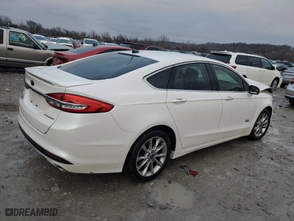2017 Ford Fusion Energi Titanium with VIN 3FA6P0SU0HR209746, listed as a Copart auction lot 86885054 with 0 mi miles and Salvage Title. Bid and sale history available at carsss.com. Image 3.